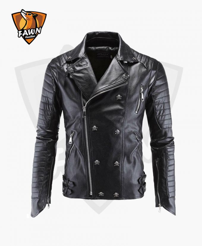 Black New Style Mens Leather Jacket Fashion Leather Jacket