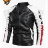 Men Slim Fit Fashion Biker Leather Jacket