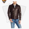Men's Fashion Smooth Collar Biker leather Jacket