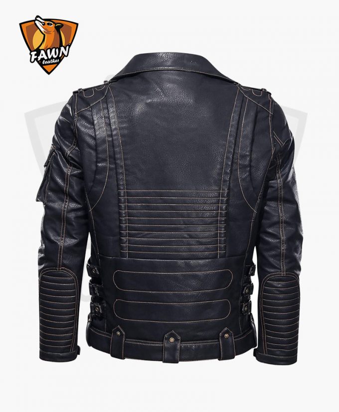 Men's Faux Fashion Leather Motorcycle Leather Jacket