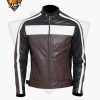 Multi Color Goat Leather Fashion Biker Jacket for Men