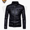 New Comfortable Men Fashion Black Leather Jacket