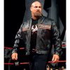 Bill Goldberg Black Harley Davidson Motorcycle Leather Jacket