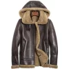 Mens-B3-Detachable-Shearling-Sheepskin-Hood-Flight-Leather-Winter-Fur-Jacket Mens B3 Detachable Shearling Sheepskin Hood Flight Leather Winter Fur Jacket